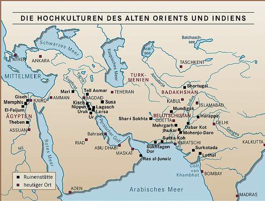 Hochkulturen des alten Orients und Indiens